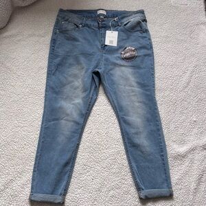 NWT Copper Flash plus size Light Blue Women's Ankle Jeans 20W